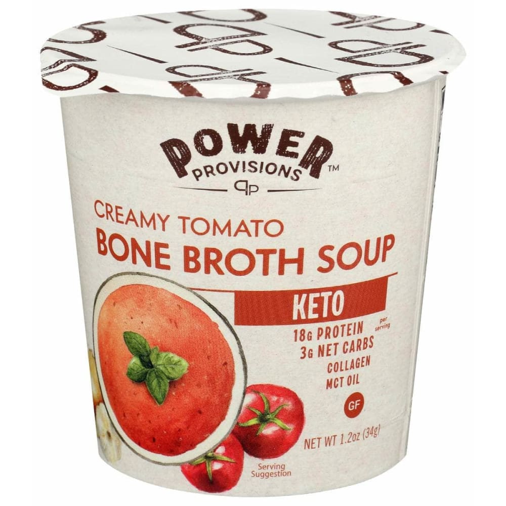 POWER PROVISIONS Grocery > Soups & Stocks POWER PROVISIONS: Creamy Tomato Bone Broth Soup, 1.2 oz
