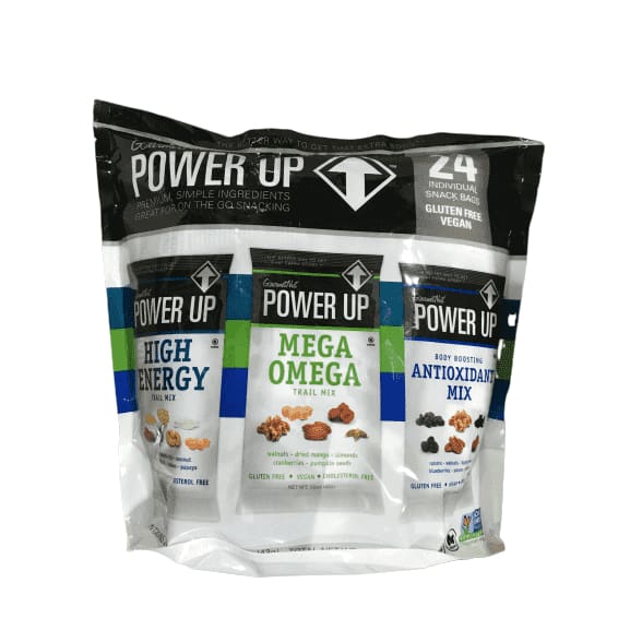 Power Up Trail Mix 100% Natural, Mega Omega Trail Mix, Variety Pack Total 36 oz,24 Ct - ShelHealth.Com