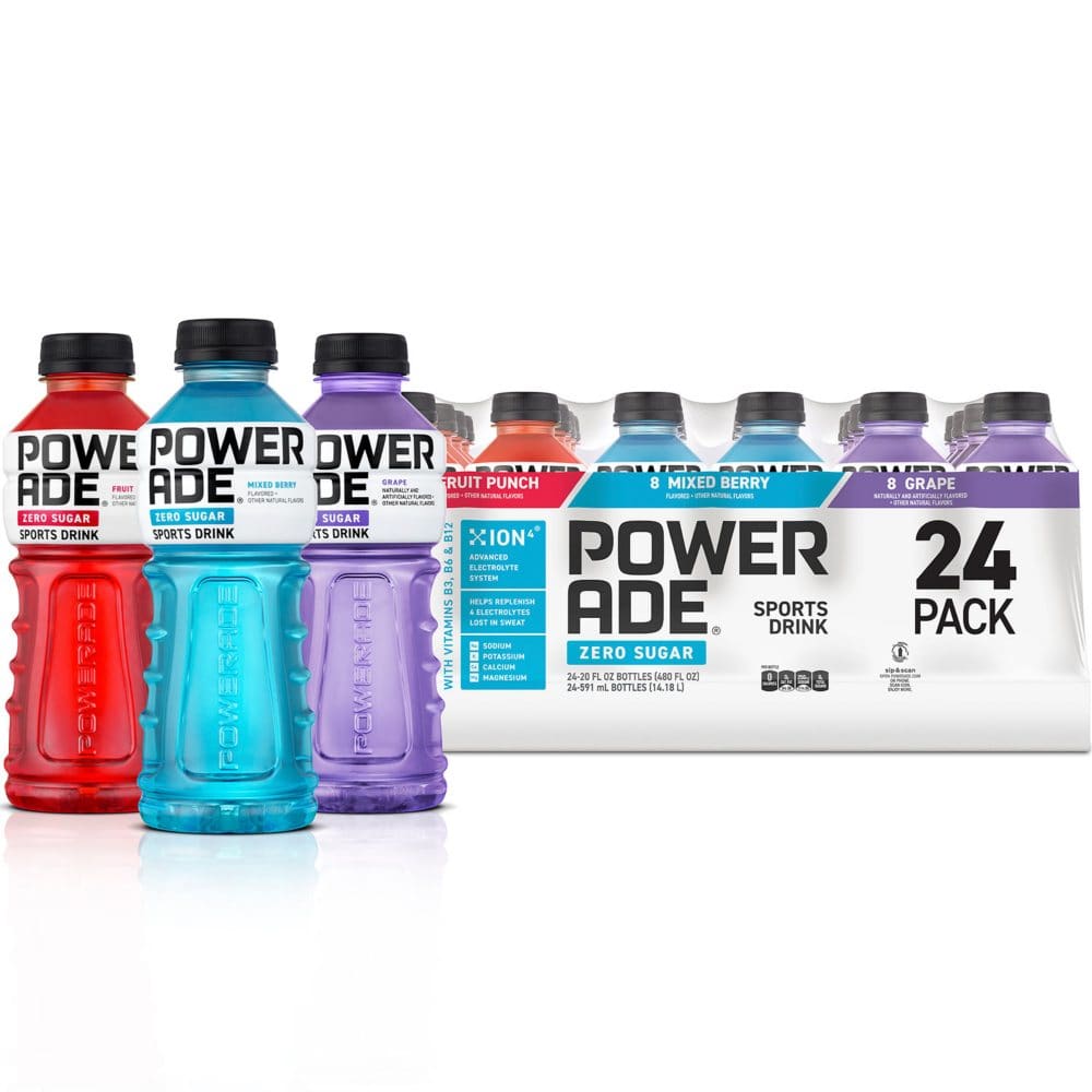 Powerade Zero Sports Drink Variety Pack (20 fl. oz. 24 pk.) - Sports Drinks & Enhanced Waters - Powerade Zero