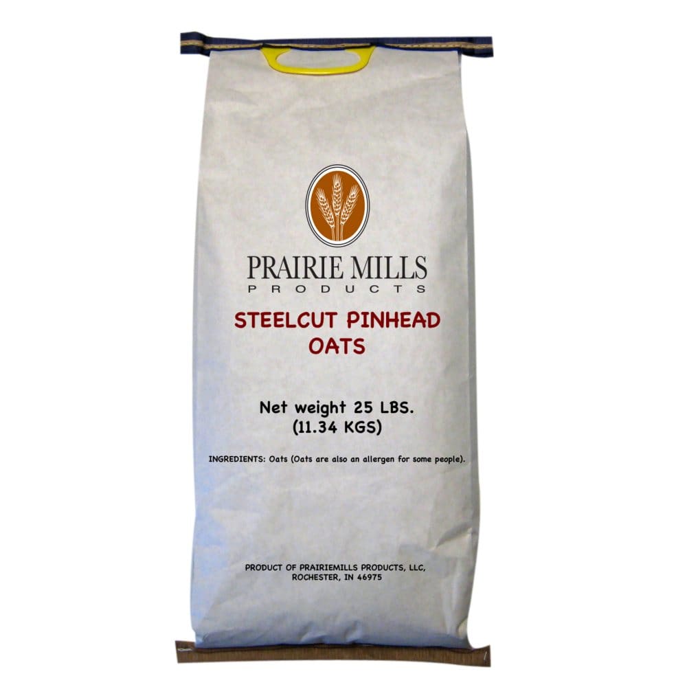 Prairie Mills Steelcut Pinhead Oats (25 lbs.) - Cereal & Breakfast Foods - Prairie Mills