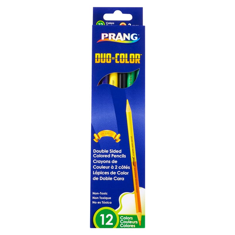 Prang Duo Color Pencils 12 Color St (Pack of 12) - Colored Pencils - Dixon Ticonderoga Company