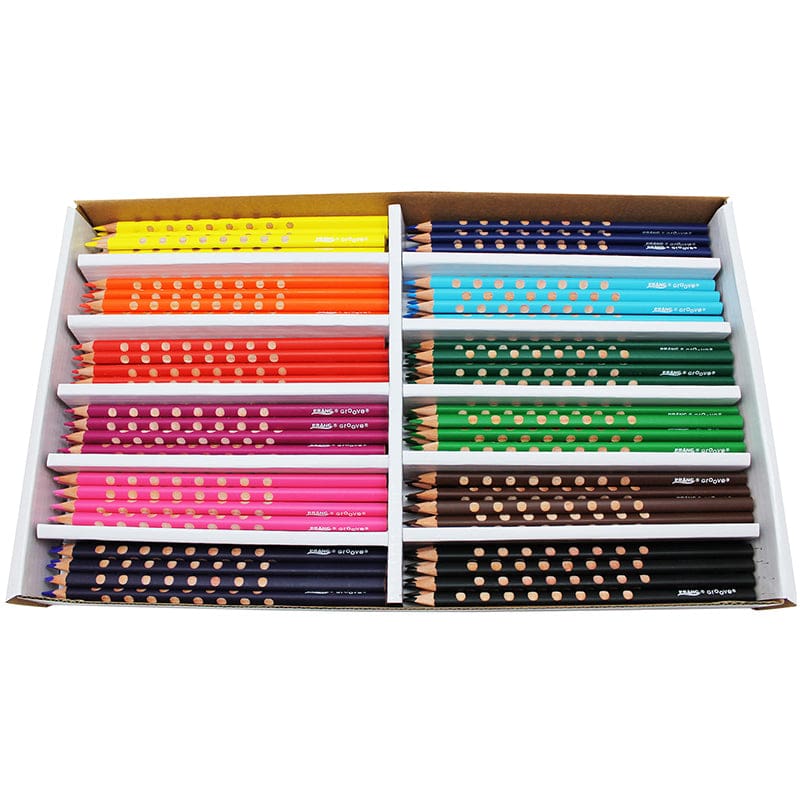 Prang Groove Colored Pencils 144 Ct - Colored Pencils - Dixon Ticonderoga Company