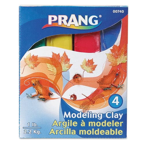 Prang Modeling Clay Assortment 0.25 Lb Each Blue Green Red Yellow 1 Lb - School Supplies - Prang®