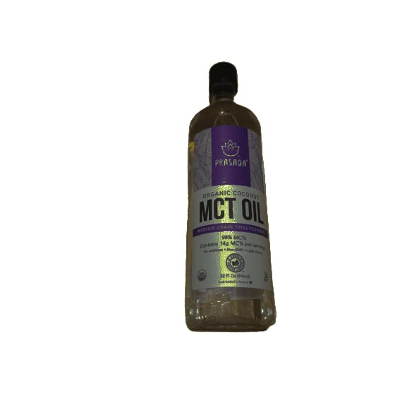 Prasada Organic MCT Coconut Oil (32oz) | 14g MCTs per Serving - ShelHealth.Com