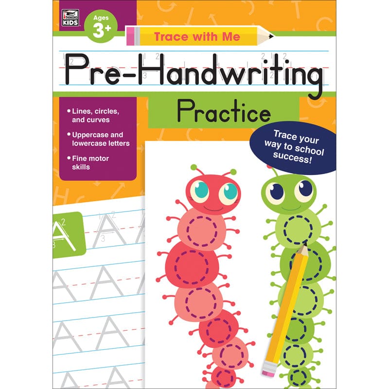 Pre-Handwriting Practice Activity Book Grade Preschool-2 (Pack of 10) - Handwriting Skills - Carson Dellosa Education