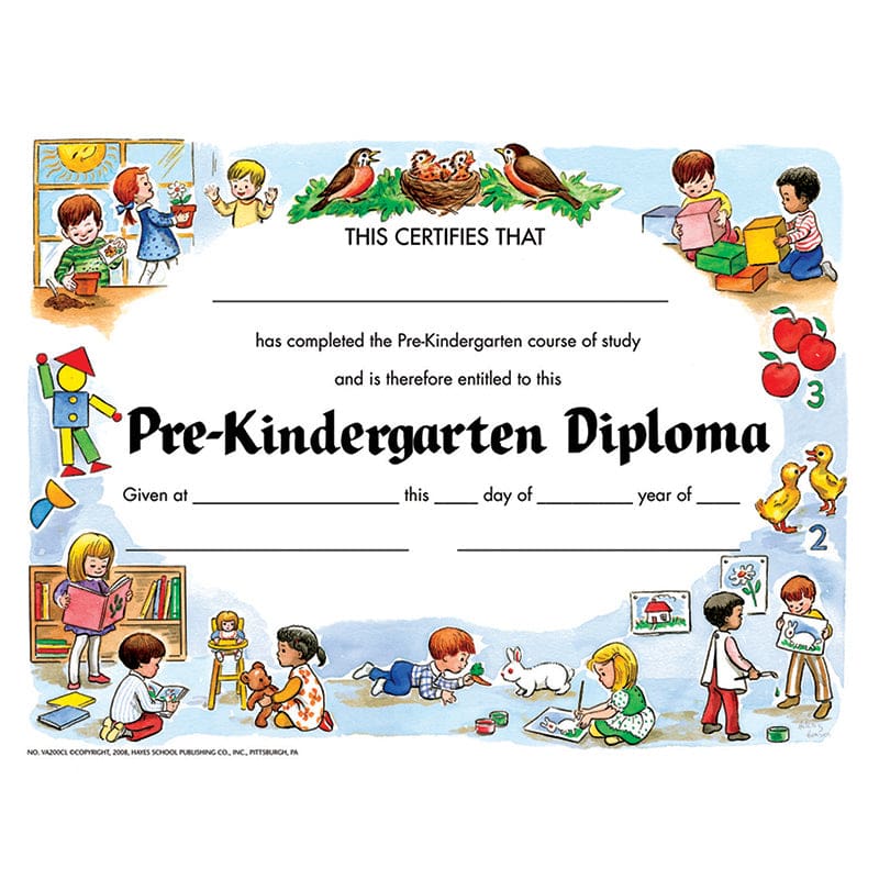 Pre-Kindergarten Diploma 30/Pk (Pack of 10) - Certificates - Flipside