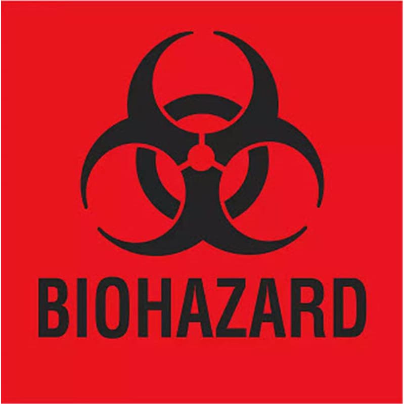 Precision Dynamics Biohazard Label 5 X 5 Red - Item Detail - Precision Dynamics