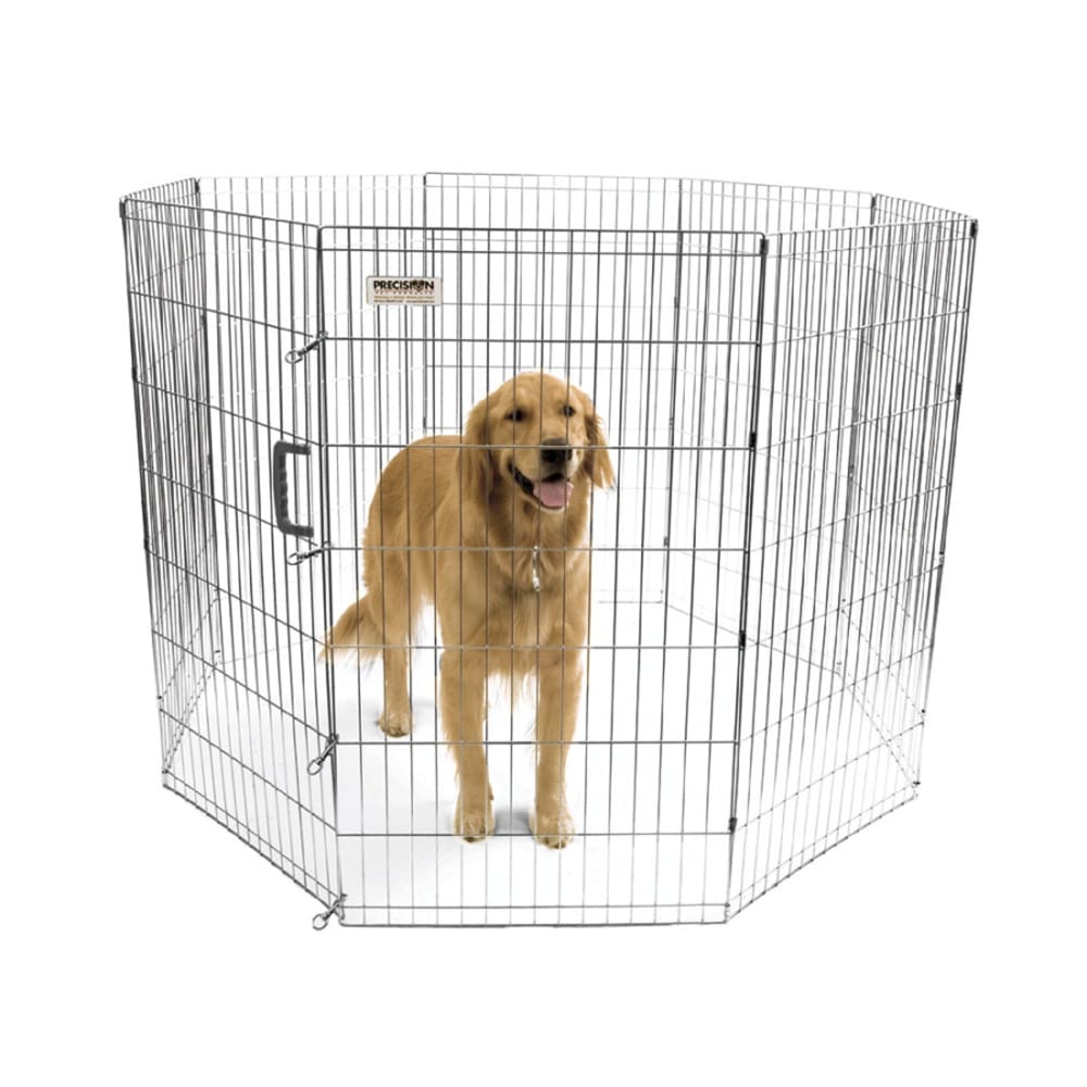 Precision Pet Products Exercise Pen Silver 42 in - Pet Supplies - Precision Pet