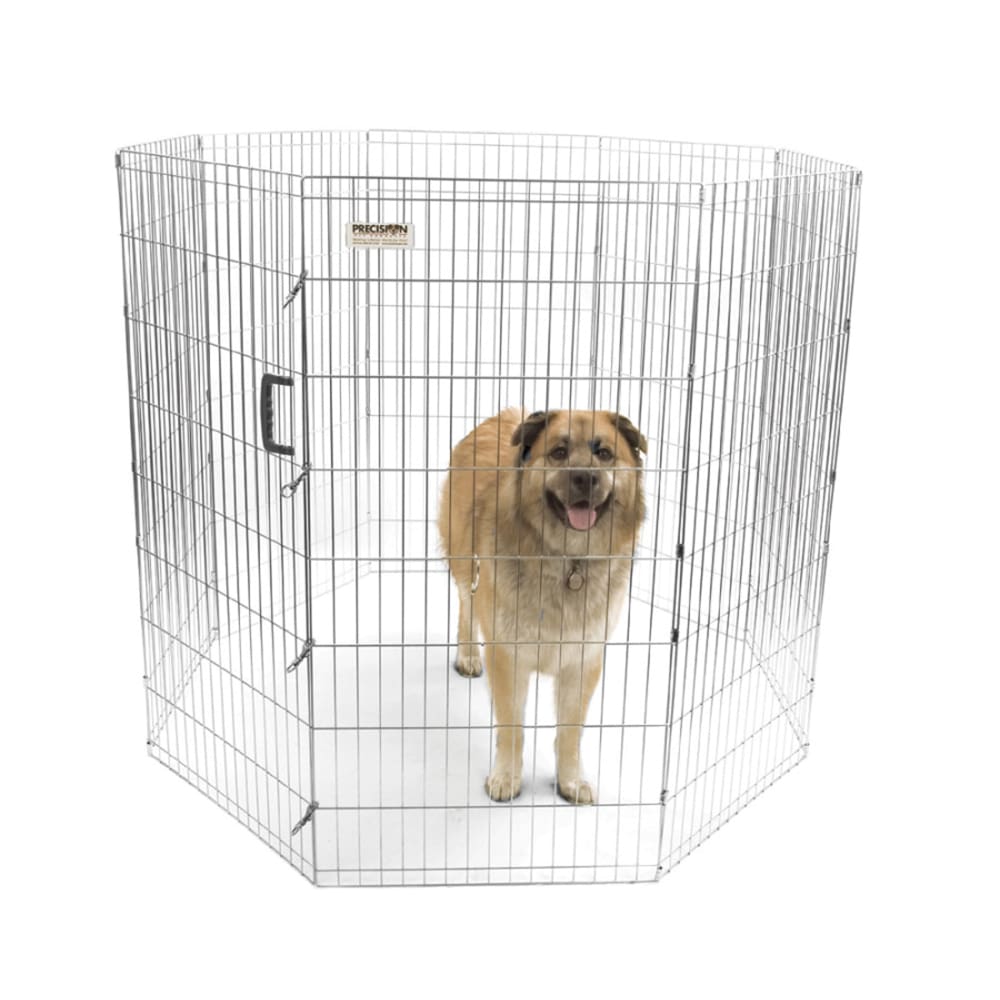 Precision Pet Products Exercise Pen Silver 48 in - Pet Supplies - Precision Pet