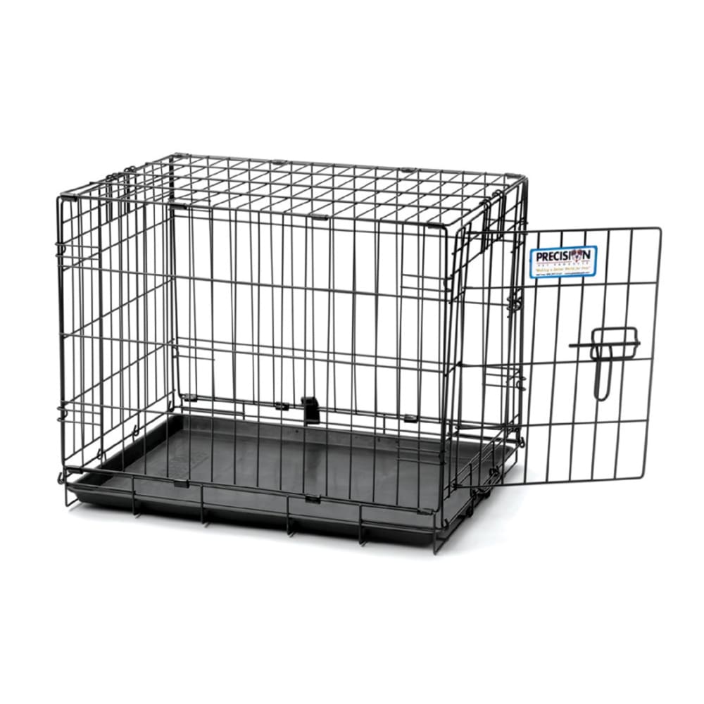 Precision Pet Products ProValu 1 Door Wire Dog Crate Hard-Sided Black 30 in - Pet Supplies - Precision Pet