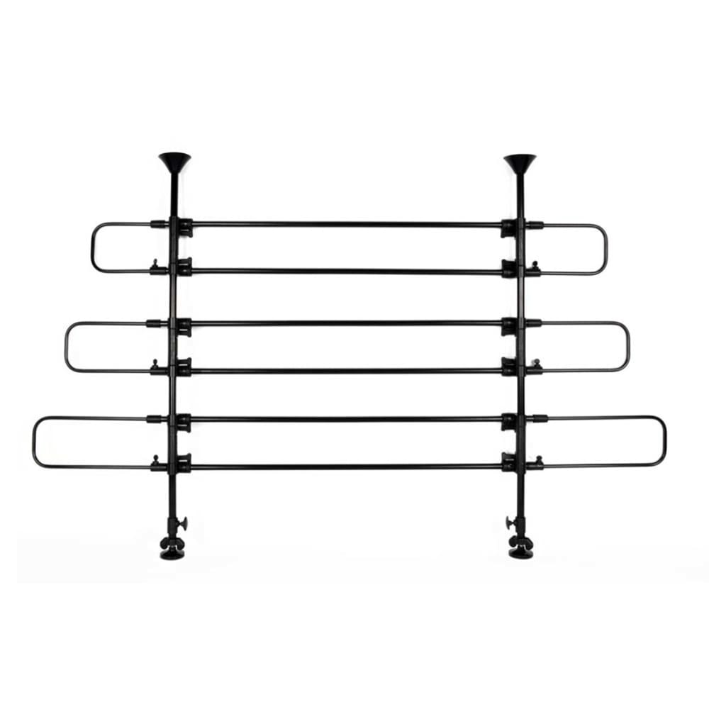 Precision Pet Products Universal 6-Bar Vehicle Pet Barrier Black One Size - Pet Supplies - Precision Pet