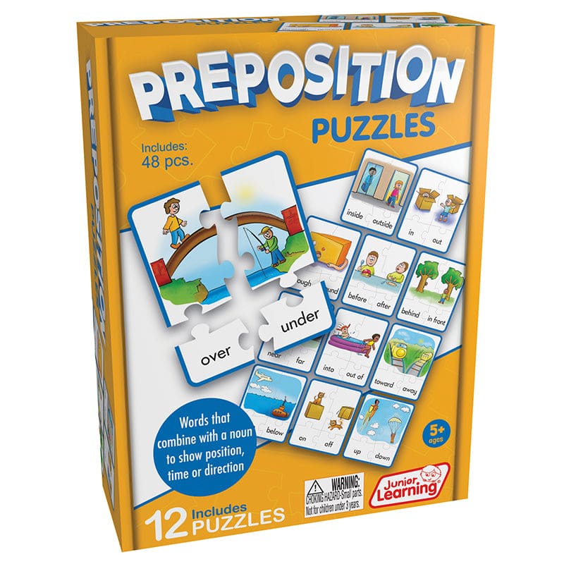 Preposition Puzzles (Pack of 6) - Language Arts - Junior Learning