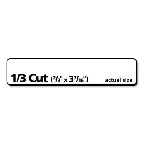 PRES-a-ply Labels 0.66 X 3.44 White 30/sheet 50 Sheets/box - Office - PRES-a-ply®