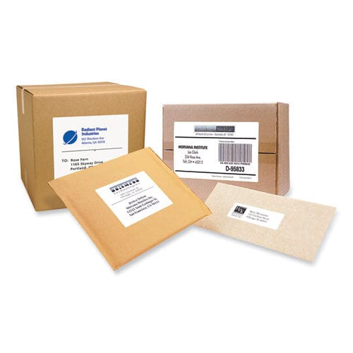PRES-a-ply Labels Laser Printers 3.33 X 4 White 6/sheet 100 Sheets/box - Office - PRES-a-ply®