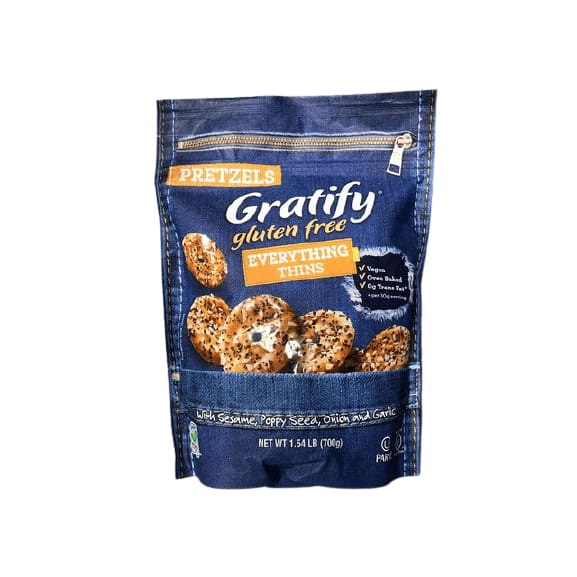 Pretzels Pretzels Gratify gluten Free Everything Thins, 24 oz.
