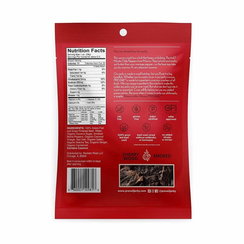 PREVAIL Prevail Jerky Beef Spicy, 2.25 Oz