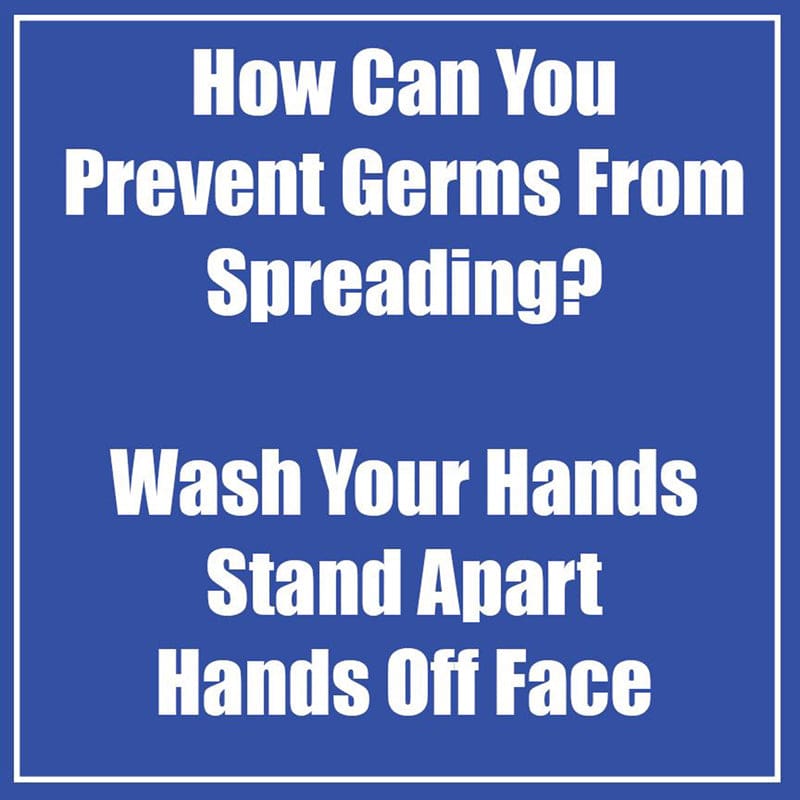 Prevent Germ Blu Floor Stickrs 5Pk - First Aid/Safety - Flipside