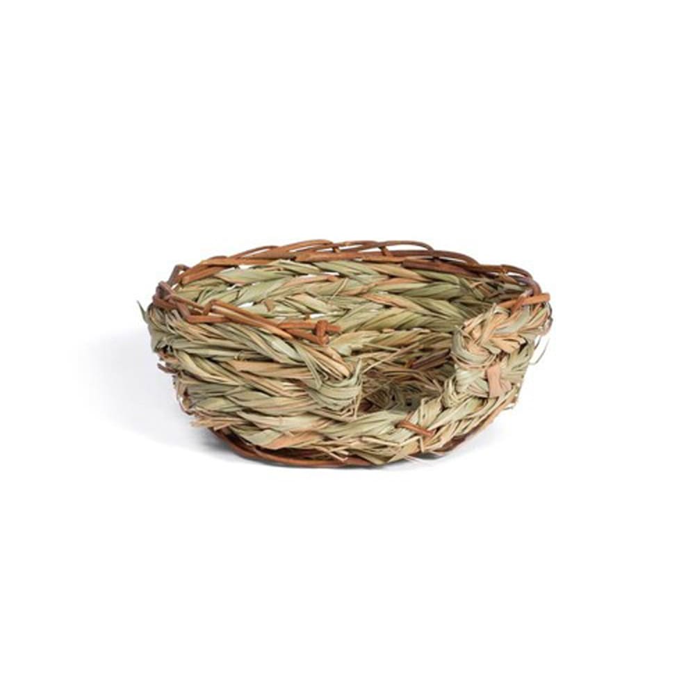 Prevue Pet Products Oval Basket Nest for Small Animals Oval Pet Nest Natural Grass Small - Pet Supplies - Prevue Pet