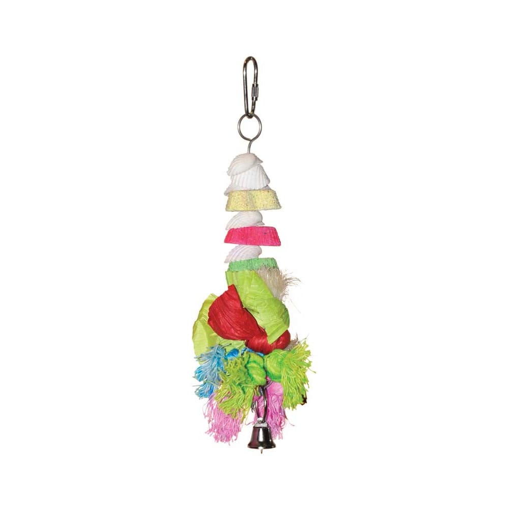 Prevue Pet Products Tropical Teasers Cookies and Knots Bird Toy Multi-Color 1.5 in x 7.38 in Medium - Pet Supplies - Prevue Pet