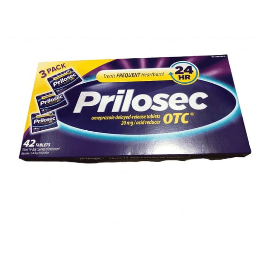 Prilosec OTC Acid Reducer Tablets 42 ct Box - ShelHealth.Com