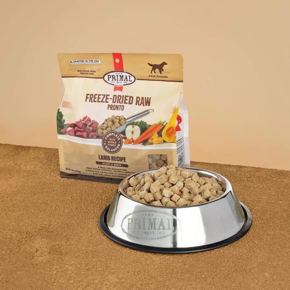 Primal Dog Freeze-Dried Pronto Lamb 16oz. - Pet Supplies - PRIMAL Pet Foods