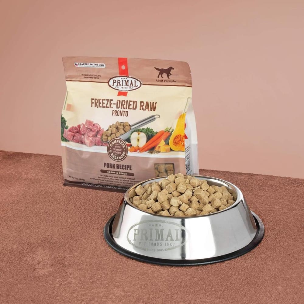 Primal Dog Freeze-Dried Pronto Pork 16oz. - Pet Supplies - PRIMAL Pet Foods