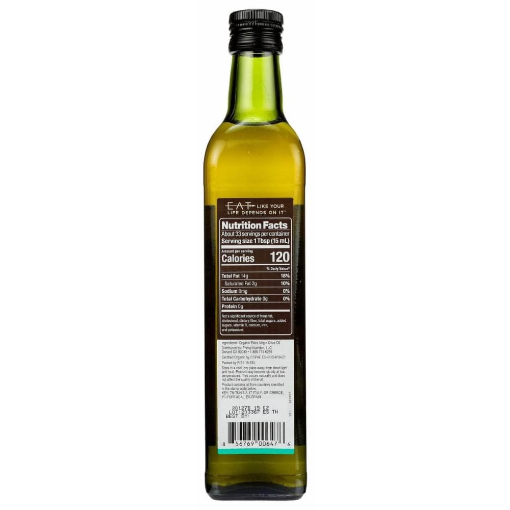 PRIMAL KITCHEN Primal Kitchen Oil Olive Xtra Virgin, 500 Ml