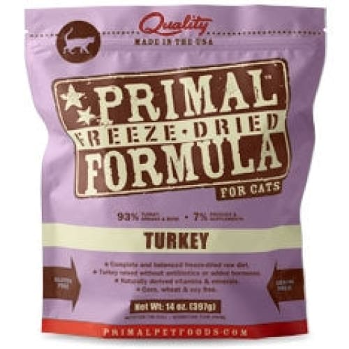 Primal Pet Foods Freeze Dried Cat Food- 5.5 Oz.- Turkey - Pet Supplies - PRIMAL Pet Foods