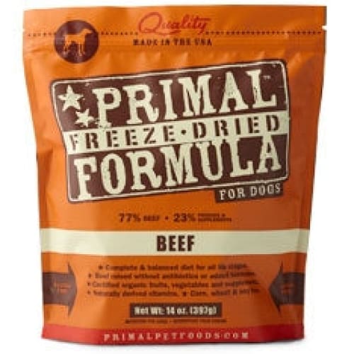 Primal Pet Foods Freeze Dried Dog Food 5.5 Oz.- Beef - Pet Supplies - PRIMAL Pet Foods