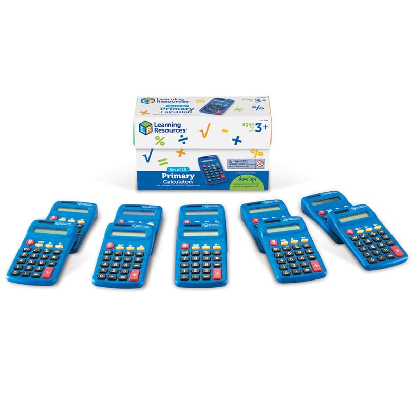 Primary Calculator Set Of 10 - Calculators - Learning Resources