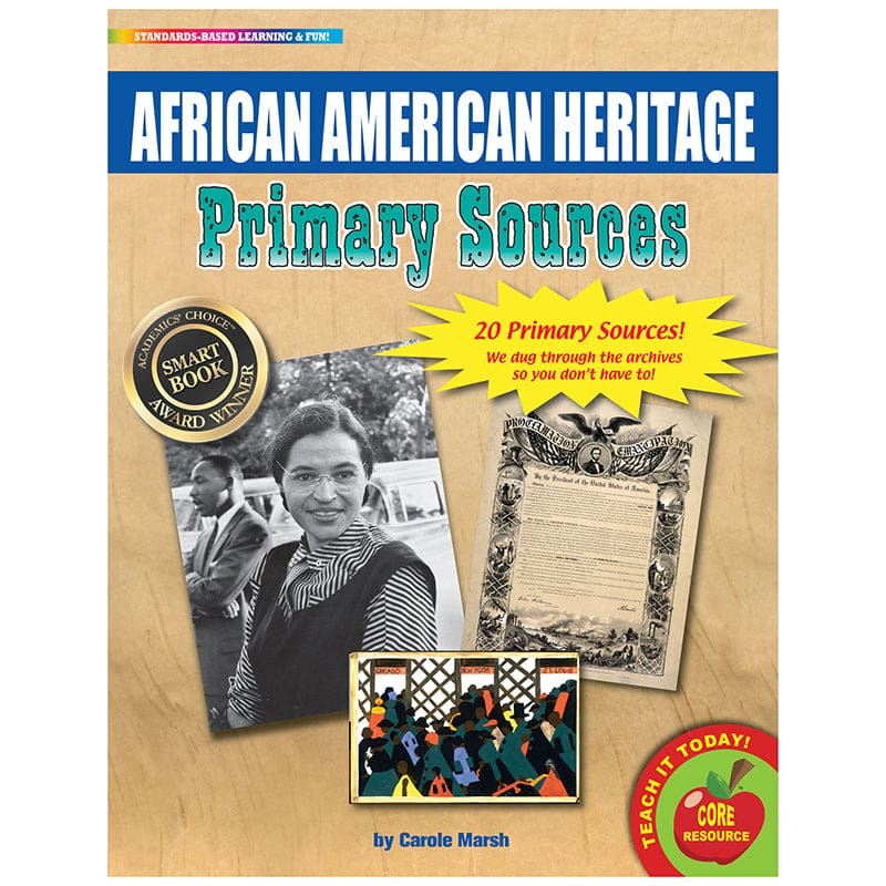 Primary Sources African American Heritage (Pack of 2) - History - Gallopade