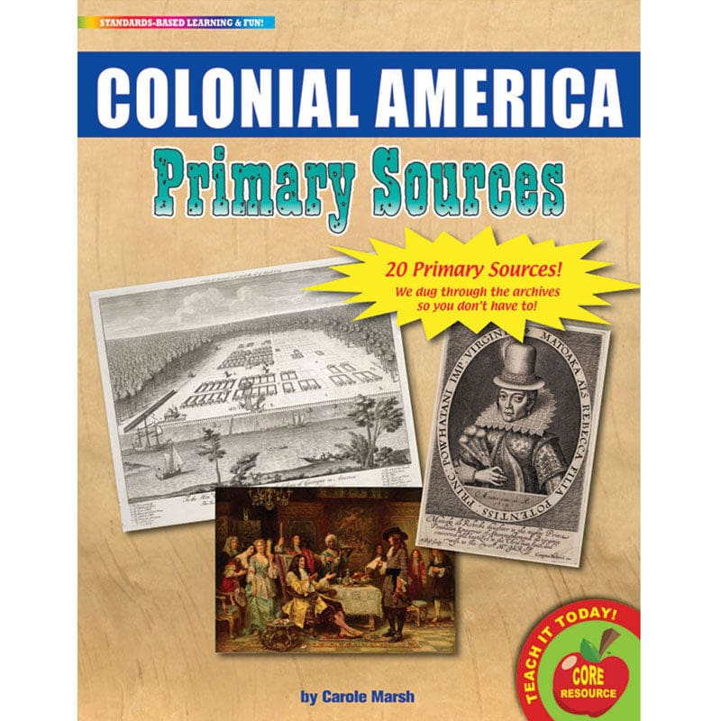 Primary Sources Colonial America (Pack of 2) - History - Gallopade