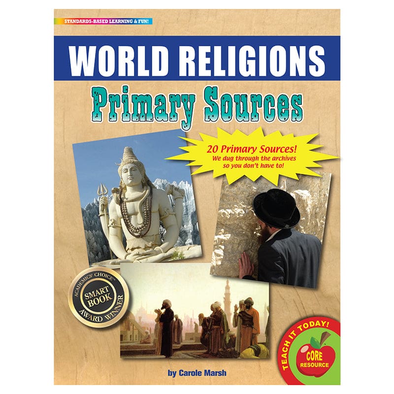Primary Sources World Religions (Pack of 6) - History - Gallopade
