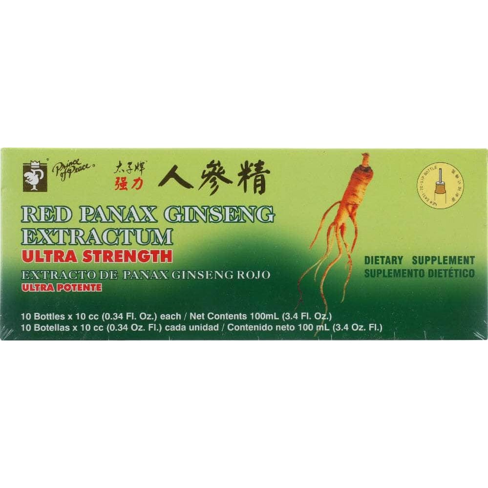 Prince Of Peace Prince Of Peace Red Panax Ginseng Extractum Ultra Strength, 10 Bottles