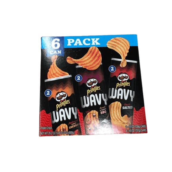 Pringles Wavy Potato Crisps Variety Pack, 28.2 oz. - ShelHealth.Com
