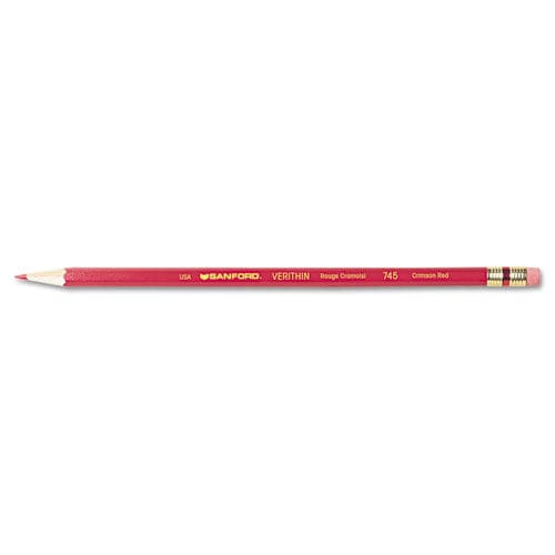 Prismacolor Verithin Smear-proof Colored Pencils 2 Mm Metallic Silver Lead Metallic Silver Barrel Dozen - School Supplies - Prismacolor®