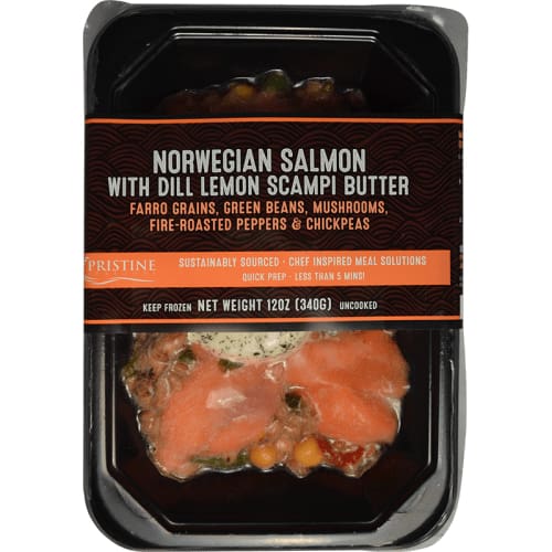 Pristine Seafoods Grocery > Frozen PRISTINE SEAFOODS: Salmon Norwegn Lemon Dill, 12 oz