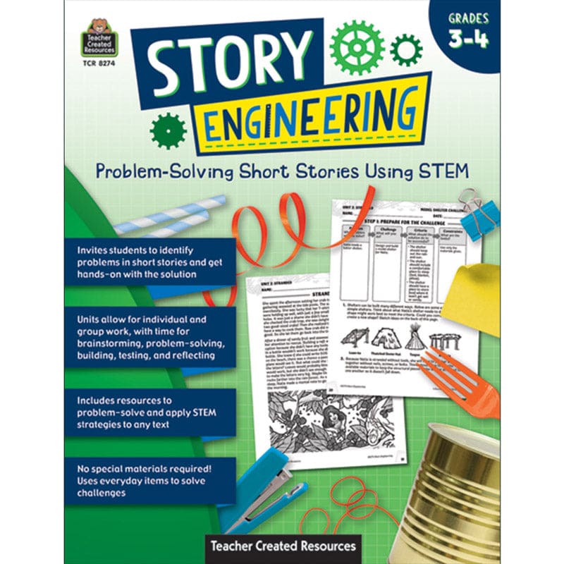 Problem Solvng Short Stories Gr 3-4 Using Stem (Pack of 3) - Classroom Activities - Teacher Created Resources