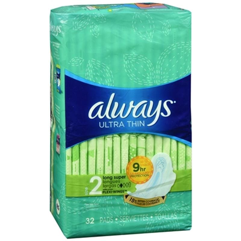 Procter and Gamble Always Ultra Thin With Wings Pack of 32 - Incontinence >> Liners and Pads - Procter and Gamble