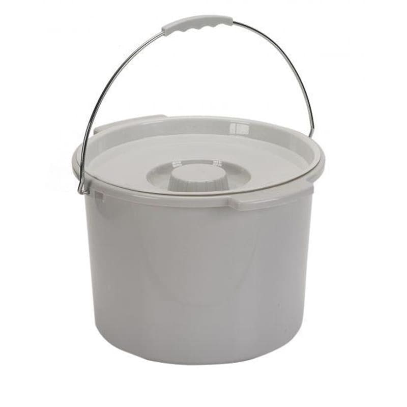 PROCURE Long Commode Bucket & Cover 12 Q (Pack of 4) | ShelHealth