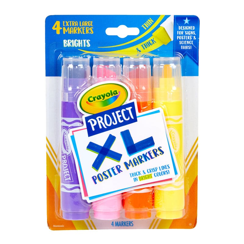 Project 4Ct Xl Markers Bold & Brite (Pack of 6) - Markers - Crayola LLC