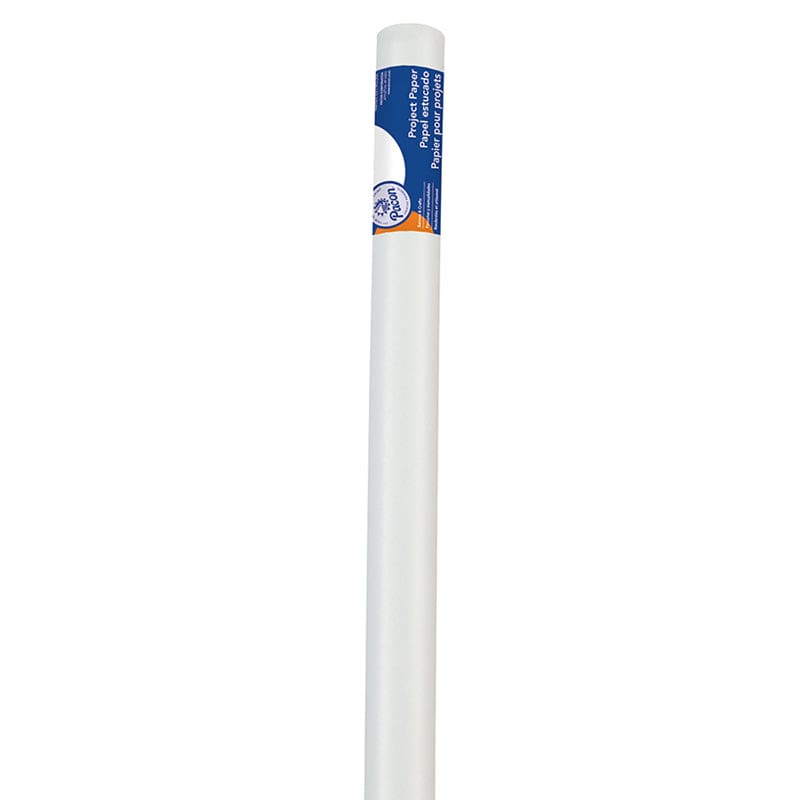 Project Paper Roll White 24X30 1 Rl (Pack of 6) - Bulletin Board & Kraft Rolls - Dixon Ticonderoga Co - Pacon
