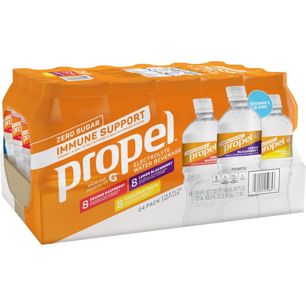 Propel Immune Support Zero Sugar Variety Pack (16.9 fl. oz. 24 pk.) - Bottled Water - Propel Immune