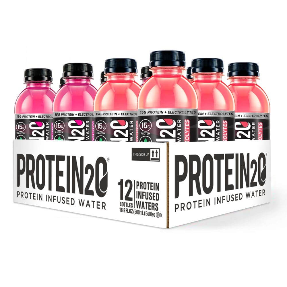 Protein2o + Electrolytes Variety Pack (16.9 fl. oz. 12 pk.) - Diet Nutrition & Protein - Protein2o
