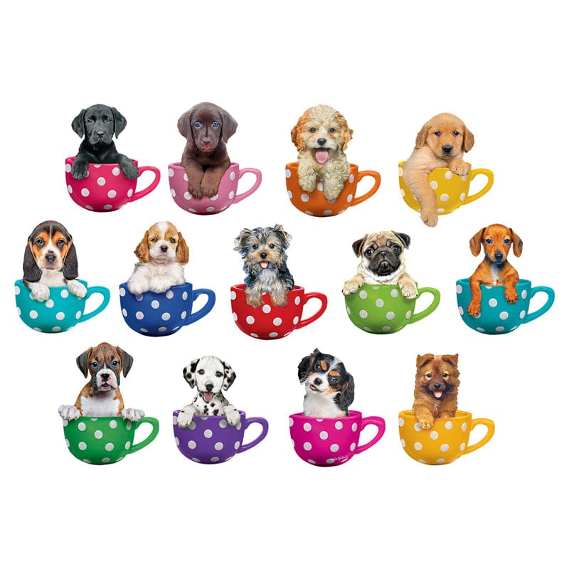Pups In Cups Mini Shaped Puzzle Set 13 Puzzles (Pack of 6) - Puzzles - Cra-z-art