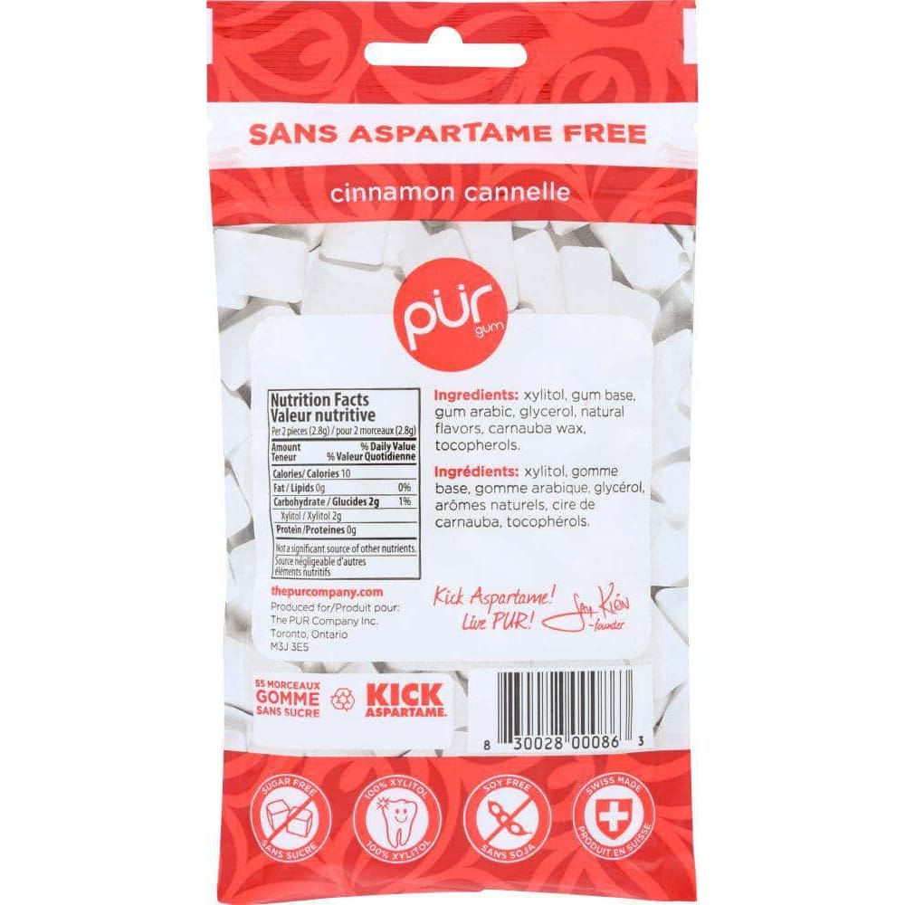 Pur Gum Pur Gum Sugar-Free Cinnamon Chewing Gum, 2.82 oz
