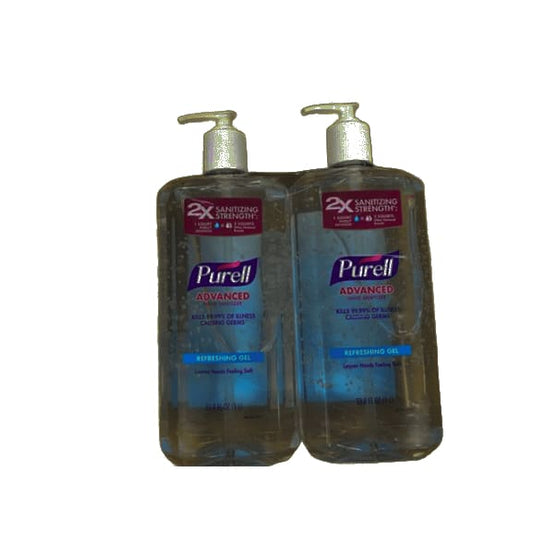 PURELL Advanced Hand Sanitizer Refreshing Gel, Clean Scent, 1 Liter Pump Bottle (Pack of 2) - ShelHealth.Com