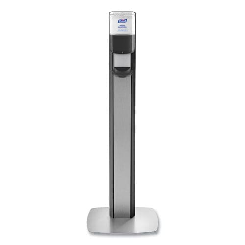 Purell Messenger Es6 Graphite Panel Floor Stand With Dispenser 1,200 Ml 16.75 X 6 X 40 Graphite/silver - Janitorial & Sanitation - PURELL®