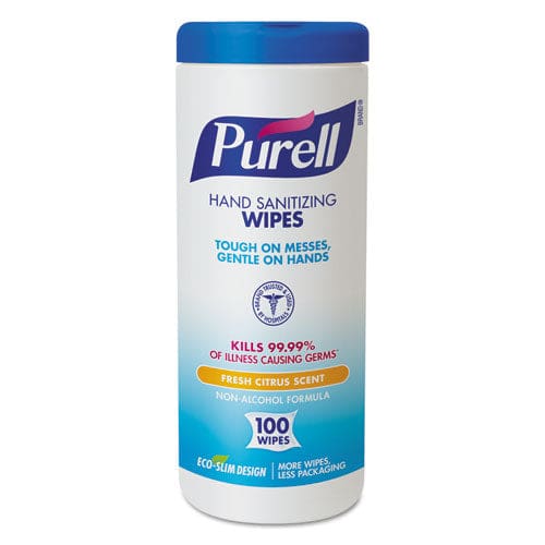 PURELL Premoistened Hand Sanitizing Wipes Cloth 5.75 X 7 100/canister - School Supplies - PURELL®