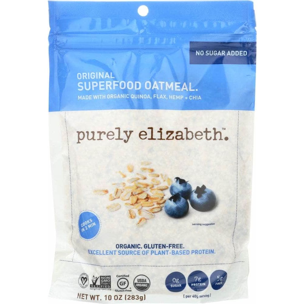 PURELY ELIZABETH Grocery > SHELF STABLE HOT CEREALS > SS CEREAL HOT NON INSTANT PURELY ELIZABETH: Organic Original Ancient Grain Oatmeal, 10 oz